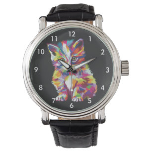 Montre Dessin de Little Kitten très mignon et coloré