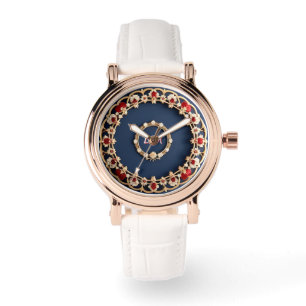 Montre Dessin ornemental floral élégant
