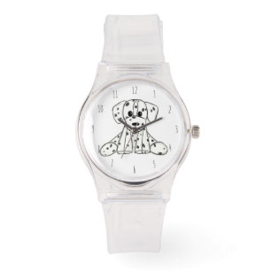 Montre Dessin simple de contour de chien en peluche dalma