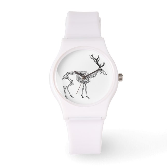 Montre Dessin vintage éffrayant de squelette (Recto)