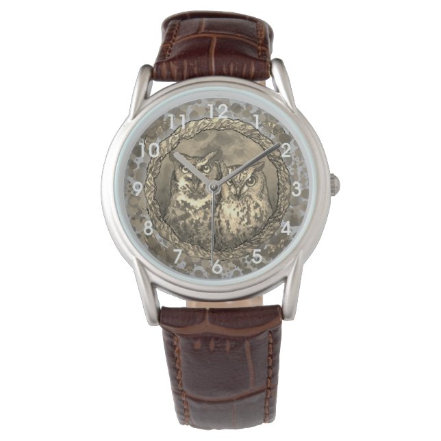 Montre Deux hiboux regardent (devant)