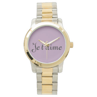 MONTRE DEUX TONS OR ARGENT JE T'AIME