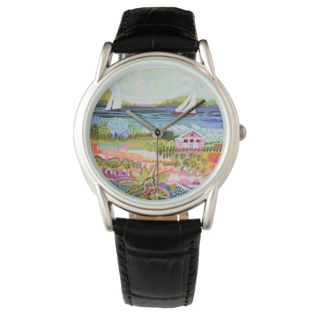 Montre Deux voiliers et chalet (devant)