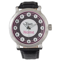 Montre d'hypnose rose personnalisée