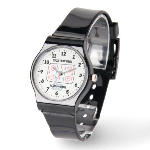 Montre Diagramme de la patinoire de hockey sportif