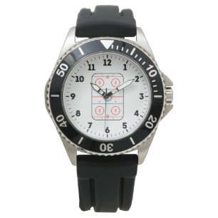 Montre Diagramme de la patinoire Décor de jeu de hockey s