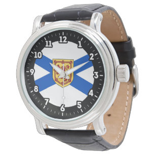 Montre Dial graphique du drapeau de la Nouvelle-Écosse
