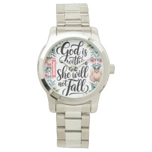 Montre Dieu personnalisé est au sein de ses femmes chréti