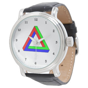 Montre d'illusion du triangle optique