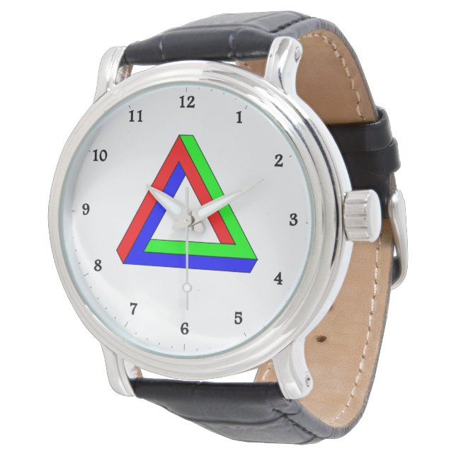 Montre d'illusion du triangle optique (Incliné)