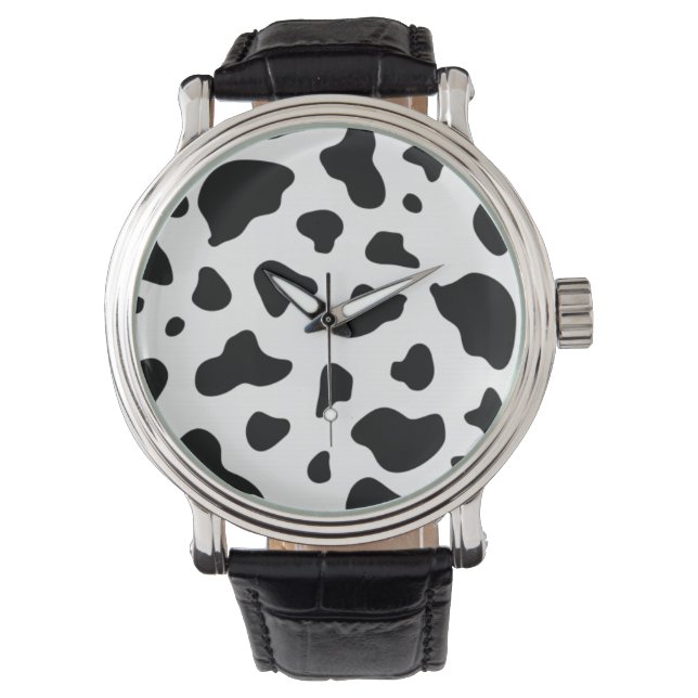 Montre d'impression de Motif de vache (devant)