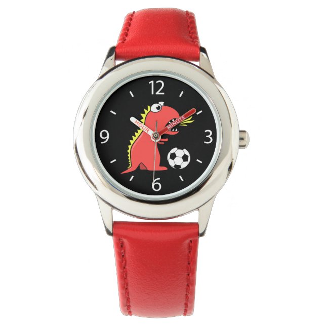 Montre Dinosaure Dinosaure noir (devant)