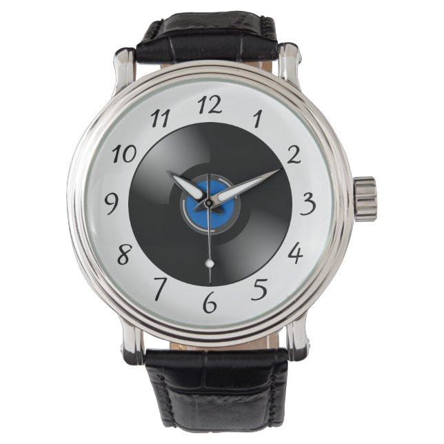 Montre Disque vinyle (devant)