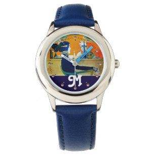 MONTRE DIVA EN BLEU, MONOGRAMME DE MODE BEAUTÉ