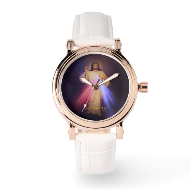 Montre Divine Mercy Gold (Recto)