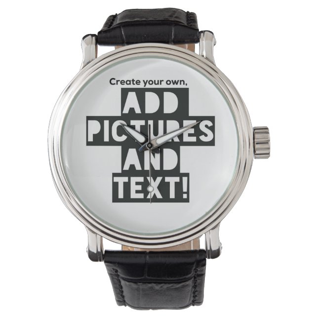 Montre do-it-yourself - Ajouter des images et du texte po (devant)