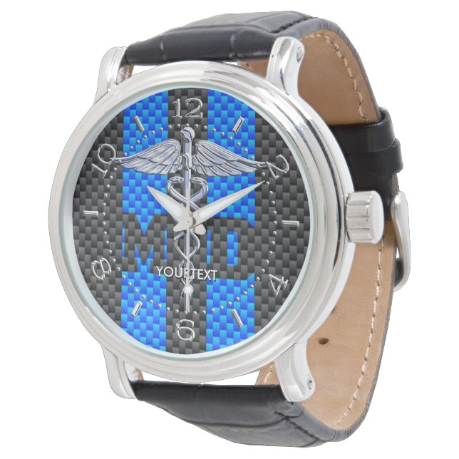 Montre Docteur MD Caduceus Carbon Stripes (Incliné)