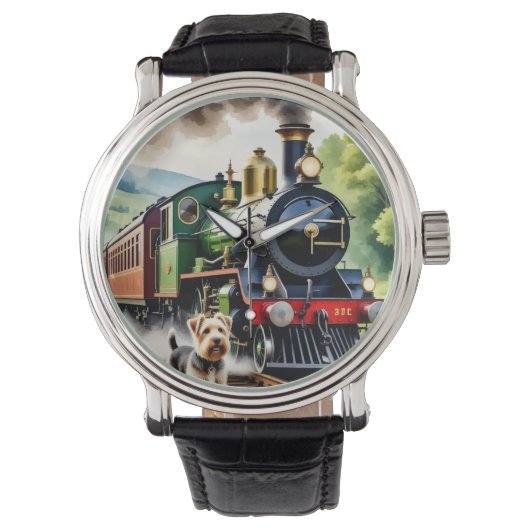 Montre Dog Greeting steam train (devant)