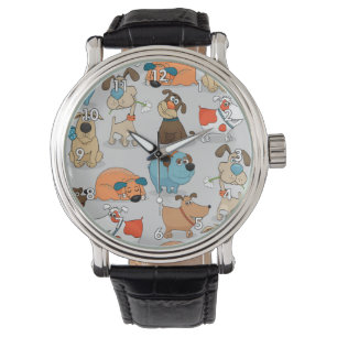 Montre Doggies de caricature mignonnes ou chiots