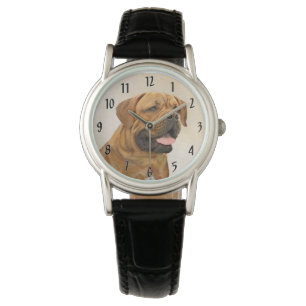 Montre Dogue de Bordeaux Peinture - Cute Original Chien A