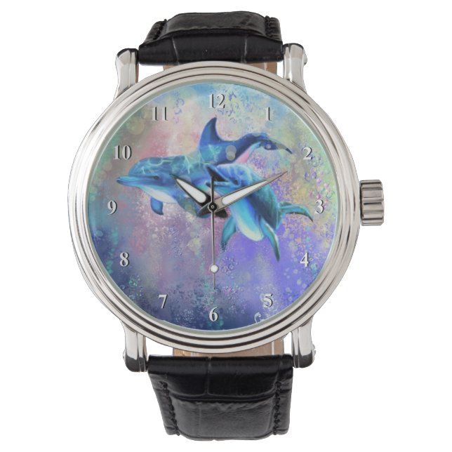 Montre Dolphin Couple Watch Happy Family (devant)