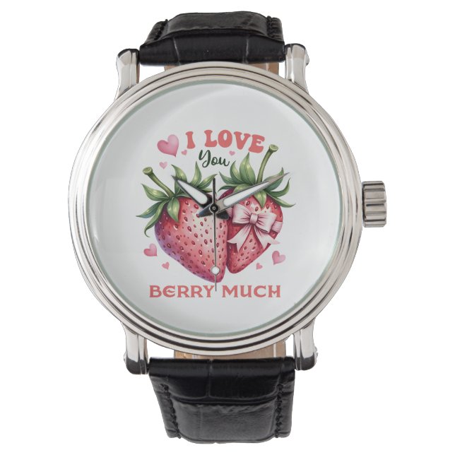 Montre Don Valentine | Je T'Aime Beaucoup Berry (devant)