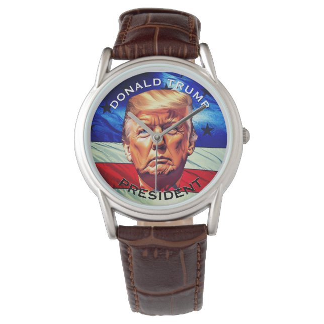 Montre "Donald Trump", "président" et vieille gloire (devant)