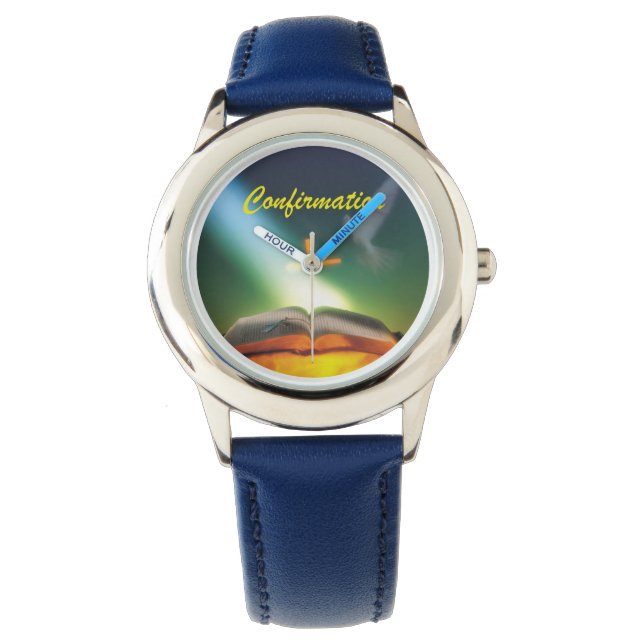 Montre Dove de confirmation, Bible, Croix (devant)