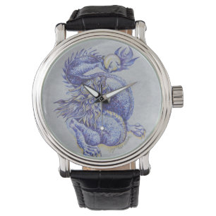 Montre Dragon bleu