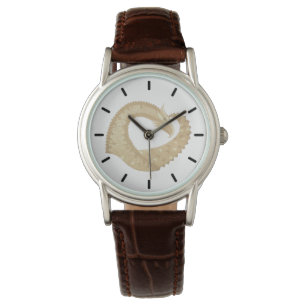Montre Dragon de coeur de grès sur blanc