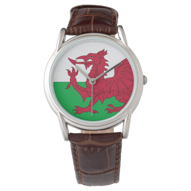 Montre Dragon gallois ~ Drapeau du Pays de Galles (devant)