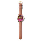 MONTRE DRAGON LOVE/ GOLD CELTIC KNOTS MONOGRAMME EN PIERR (Sangle)