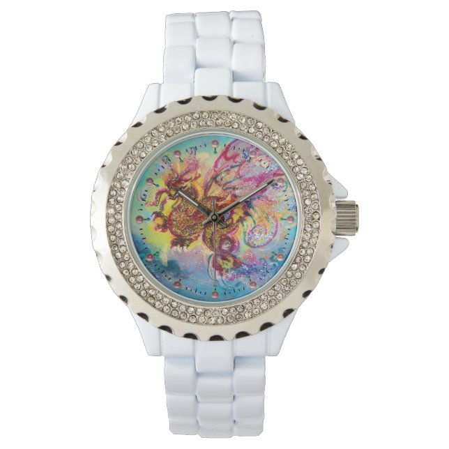 MONTRE DRAGON MARITIME AVEC PIERRES ROSES (devant)
