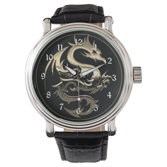 Montre Dragon métallique (devant)