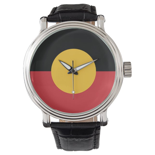 Montre Drapeau aborigène australien (devant)