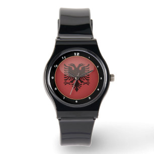 Montre Drapeau albanais Vintage et mode albanaise