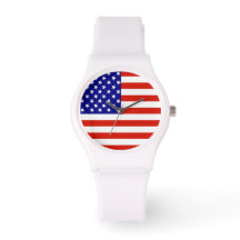 Montre drapeau américain