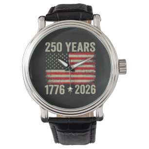 Montre Drapeau américain 250 ans 1776-2026