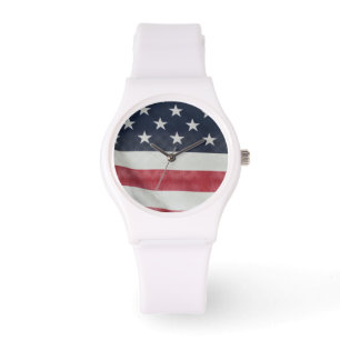 Montre Drapeau Américain À La Foire Du Comté De Sussex