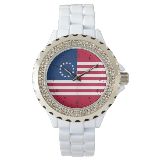 Montre Drapeau américain Betsy Ross (devant)