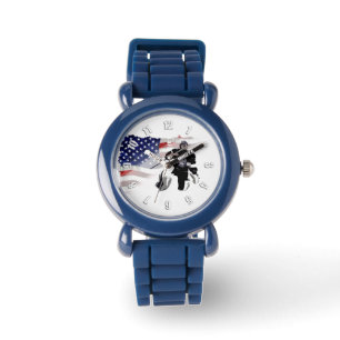 Montre Drapeau américain de hockey
