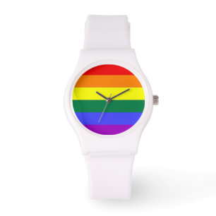 Montre Drapeau arc-en-ciel gay pride