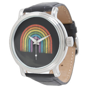Montre Drapeau arc-en-ciel LGBTQ Fierté gay Sensibilisati