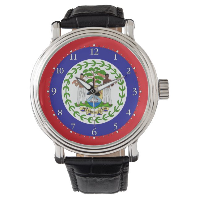 Montre Drapeau bélizien (devant)