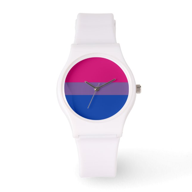 MONTRE DRAPEAU BISEXUAL DE FIERTÉ (Recto)