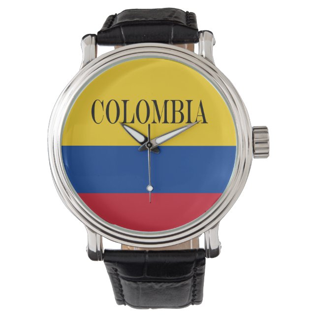 Montre Drapeau Colombie - Bandera De Colombia (devant)