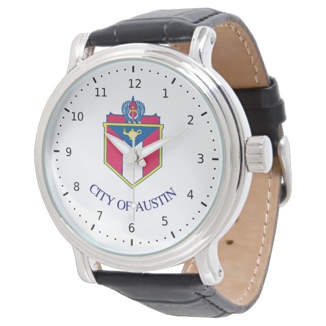 Montre Drapeau d'Austin, Texas (Incliné)