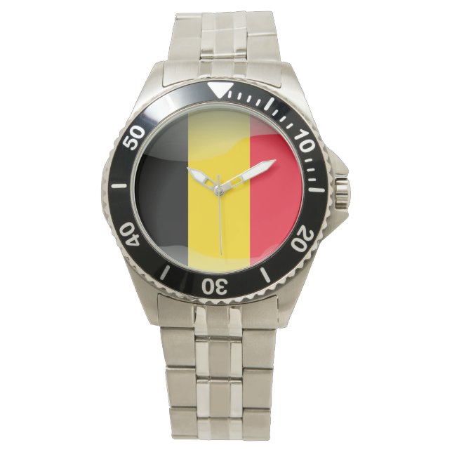 Montre Drapeau de Belgique (devant)