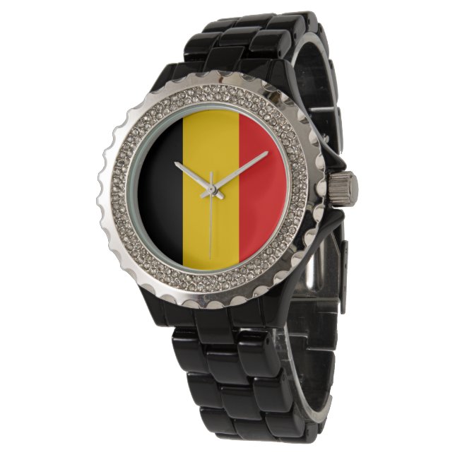 Montre Drapeau de Belgique (Incliné)