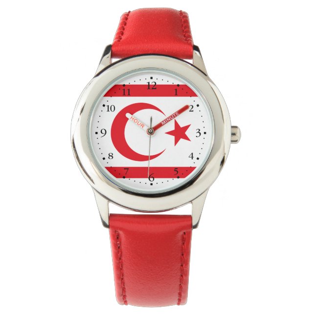 Montre Drapeau de Chypre du Nord (devant)